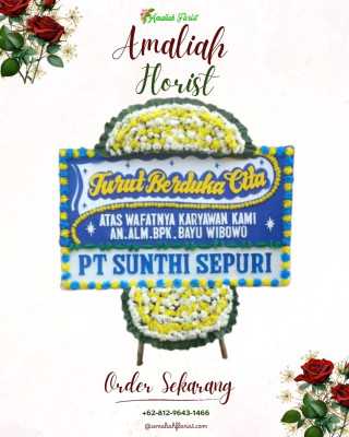 Papan Bunga Duka di Gandaria
