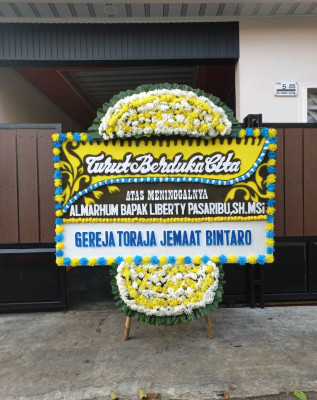 Papan Bunga Duka di Gandaria