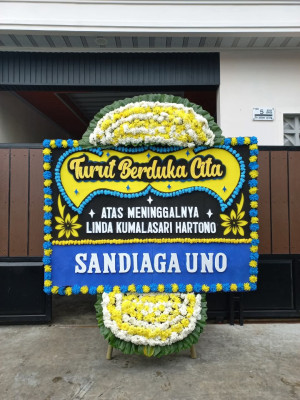 Papan Bunga Duka di Gandaria